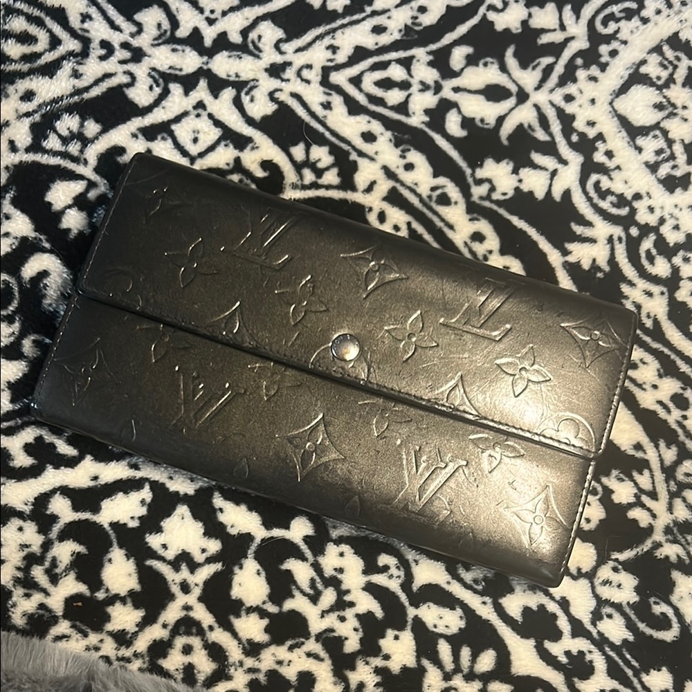 Louis Vuitton Black Embossed Clutch